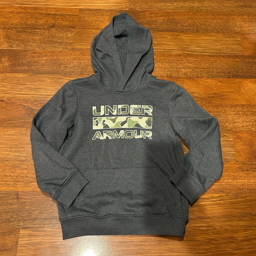 Under Armour Boys Gray Hoodie Sweater